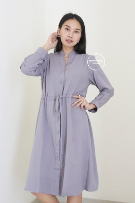 Dress Hamil Menyusui Kancing Joy - DRO 1009